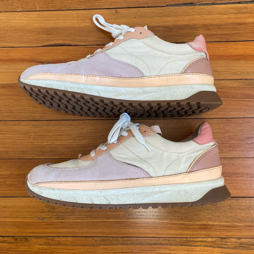 Madewell Kickoff Trainer Sneakers in Washed Nylon & Leather - Picture 3 of 11
